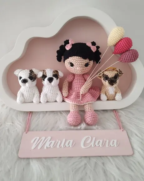 Enfeite de Porta Maternidade Menina