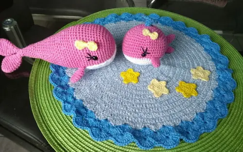 Kit Baby Naninha + Bichinho - Baleias