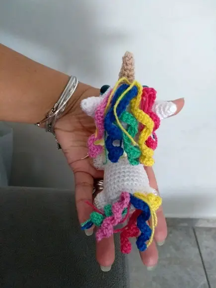Mini Amigurumi Unicórnio