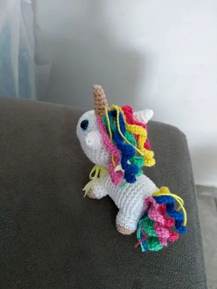 Mini Amigurumi Unicórnio