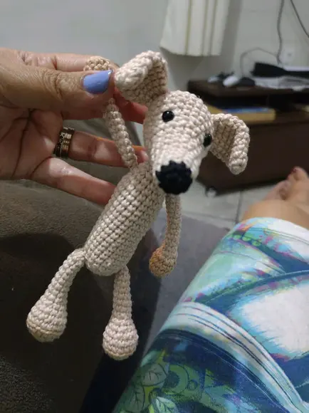 Mini Pet Galgo/Wippet - Amigurumi de crochê