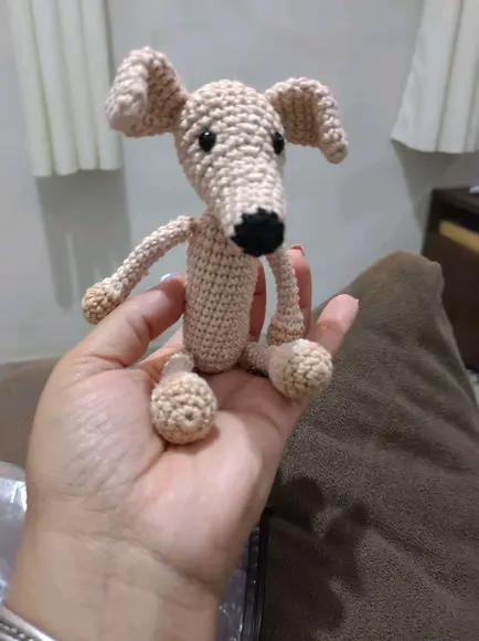 Mini Pet Galgo/Wippet - Amigurumi de crochê