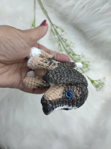Mini Pet Salsicha - Amigurumi De Crochê