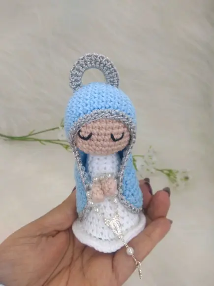 Mini Santinhas da Artesanato Flor de Lis