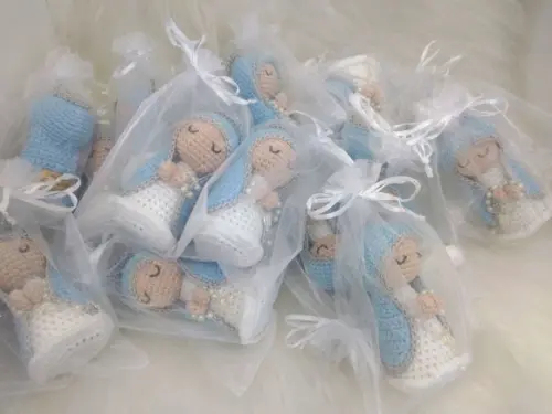 Mini Santinhas da Artesanato Flor de Lis