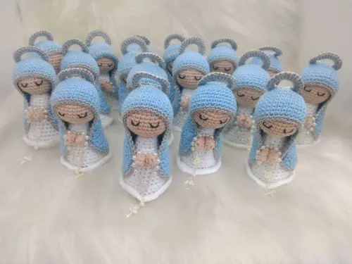 Mini Santinhas da Artesanato Flor de Lis