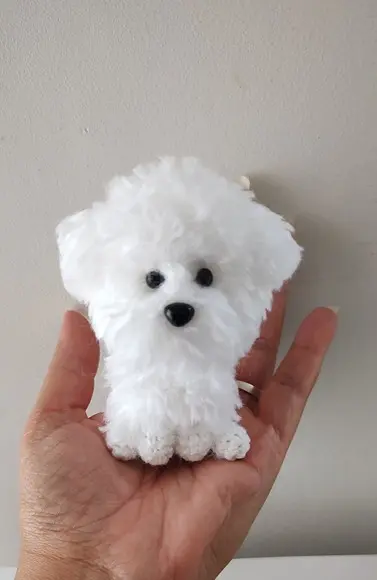 Miniatura Poodle - Amigurumi de Crochê com Feltragem