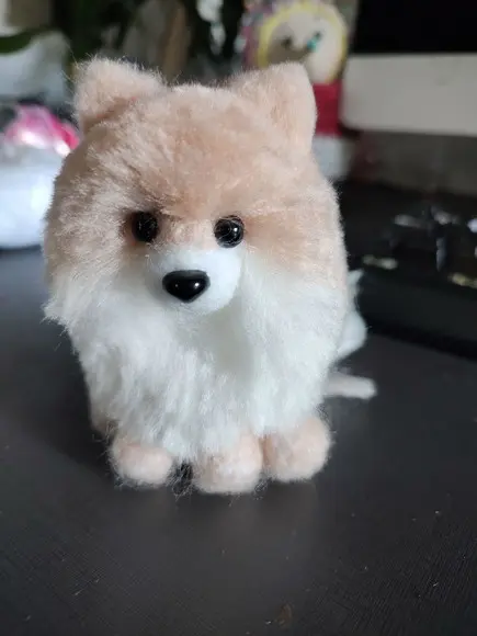 Miniatura Spitz - Amigurumi de Crochê com Feltragem