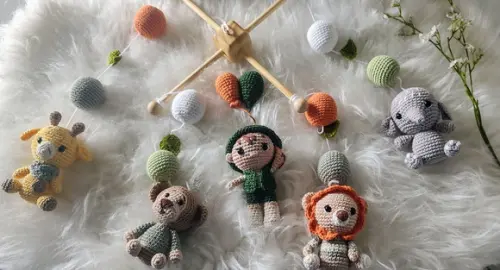 Mobile Tema Safári Amigurumi