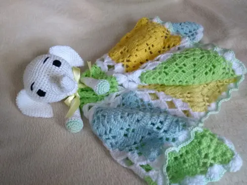 Naninha ou Manta do Apego em Crochê