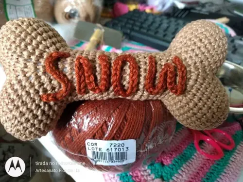 Osso em crochê - Amigurumi