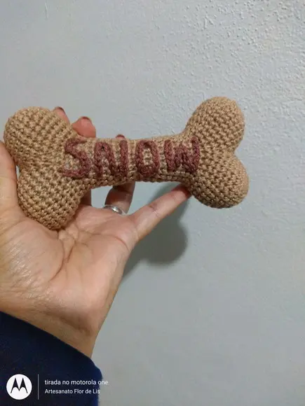 Osso em crochê - Amigurumi