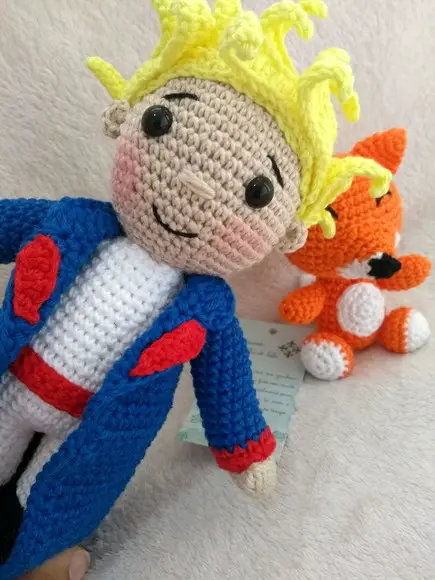 Pequeno Principe e Raposa da Artesanato Flor de Lis