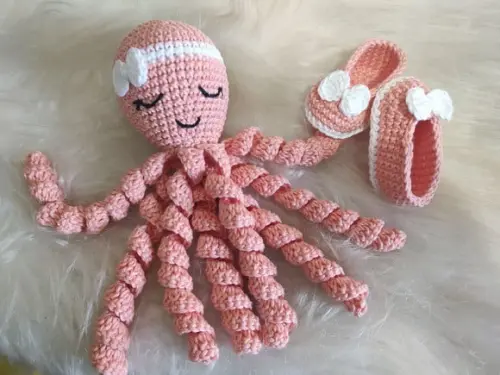 Polvo Amigurumi + Sapatinhos Rn