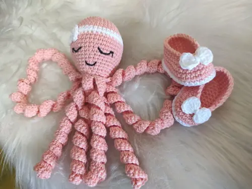 Polvo Amigurumi + Sapatinhos Rn
