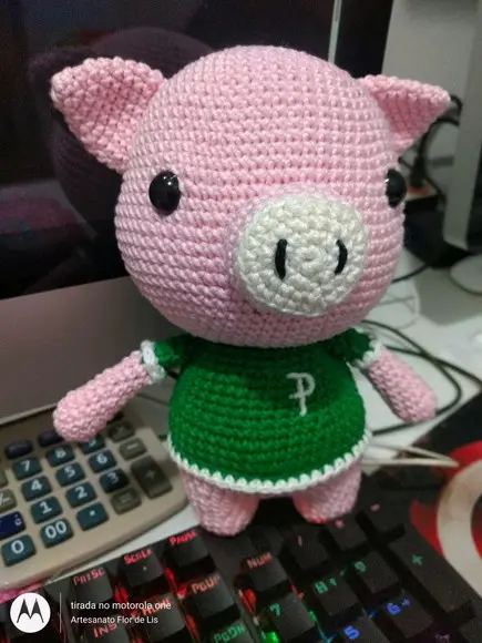 Porquinho em Amigurumi