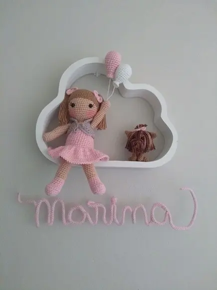 Porta Maternidade Boneca e Cachorrinho