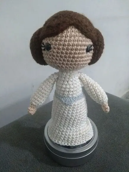 Princesa Léia - Amigurumi