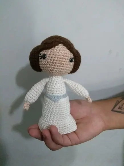 Princesa Léia - Amigurumi