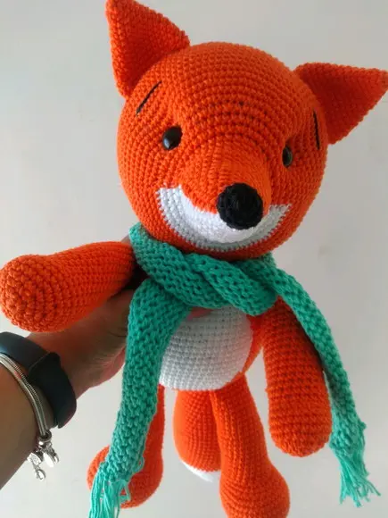 Raposa Grande em Amigurumi
