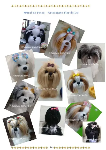 Receita Amigurumi Cachorrinho Shitzu