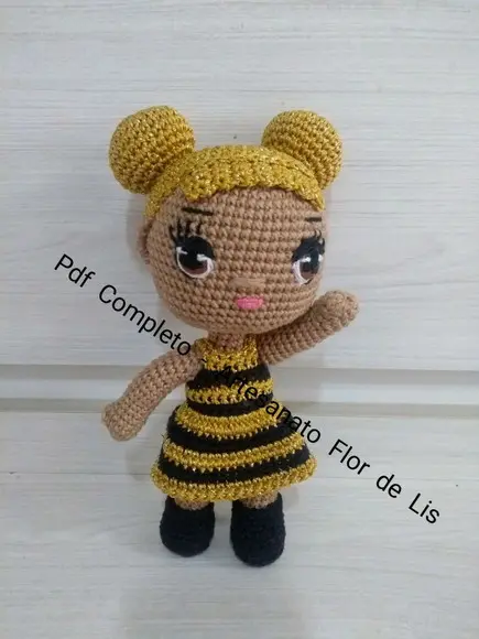 Receita Boneca Abelhinha
