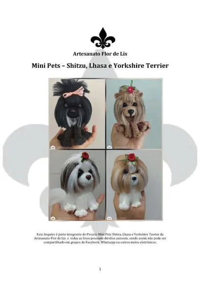 Receita Mini Pets Yorkshire, Lhasa e Shitzu