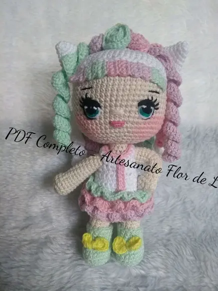 Receita Boneca Unicórnio