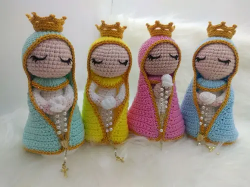 Santinha em Crochê