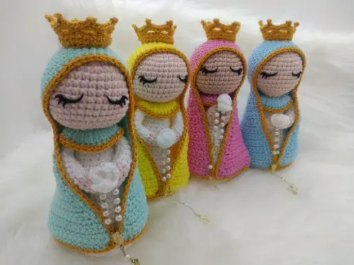 Santinha em Crochê