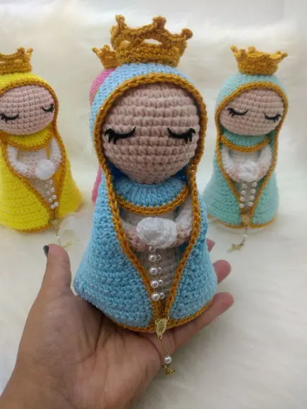 Santinha em Crochê