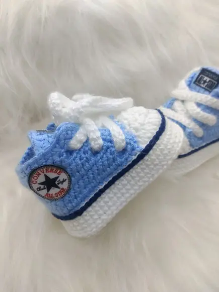 Sapatinho de Crochê - Modelo All Star