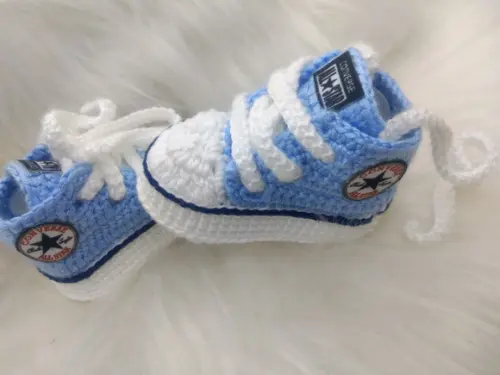 Sapatinho de Crochê - Modelo All Star