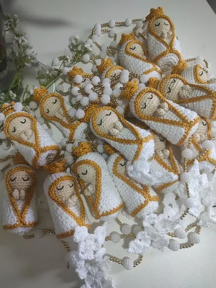 Terço de Crochê - Lembrancinha