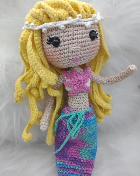 Sereia em Amigurumi
