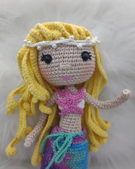 Sereia em Amigurumi