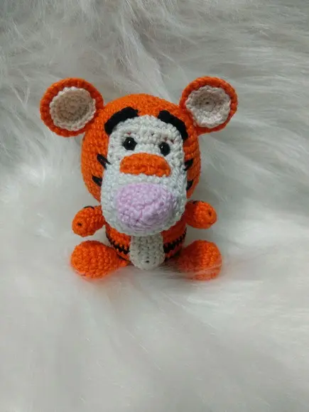 Tigrão da Turma do Pooh em Amigurumi