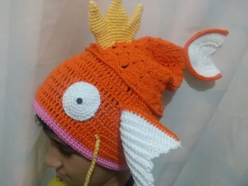 Touca de Crochê Magikarp Pokemon