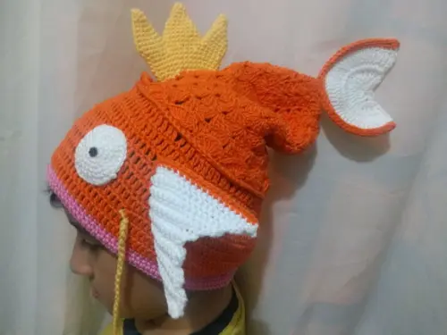 Touca de Crochê Magikarp Pokemon
