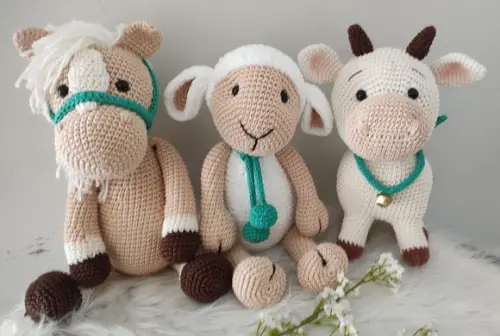 Trio Fazendinha Amigurumi