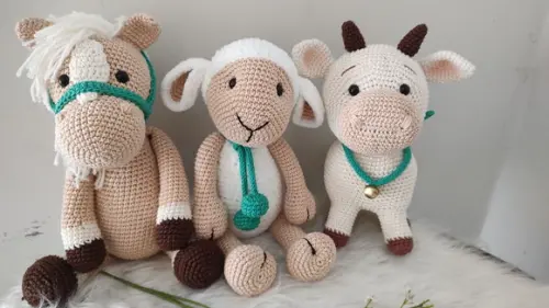 Trio Fazendinha Amigurumi