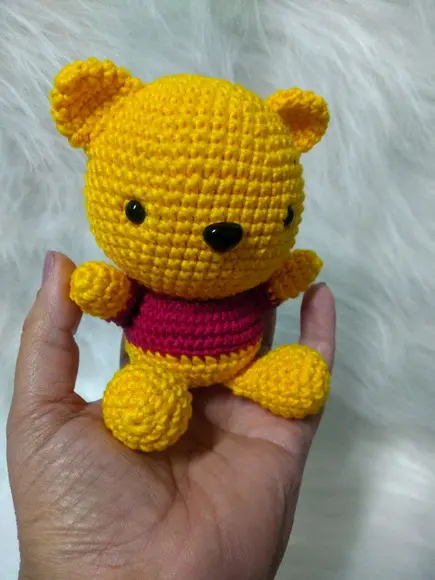 Ursinho Pooh em Amigurumi