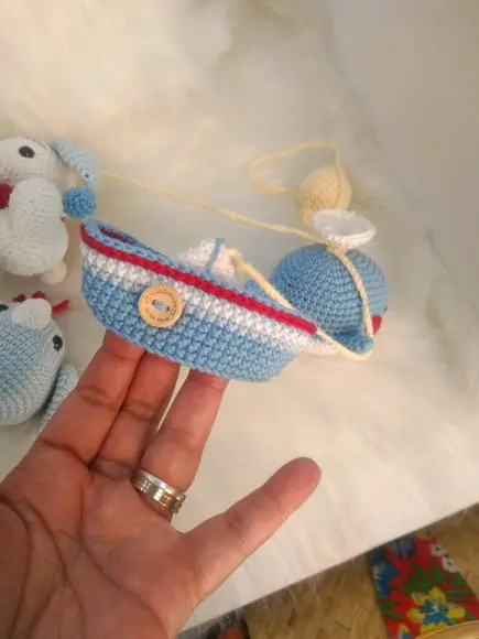 Varal de Berço com Amigurumis