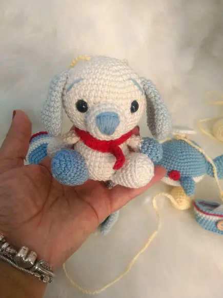 Varal de Berço com Amigurumis