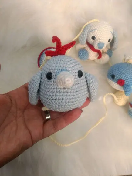 Varal de Berço com Amigurumis
