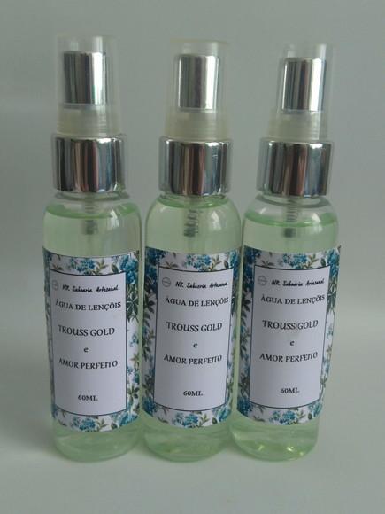 Água de Lençóis Perfumada de 60ml com Válvula Luxo
