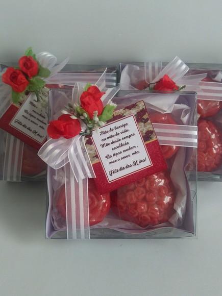 Kit de 04 Sabonetes Personalizado para o Dia das Mães