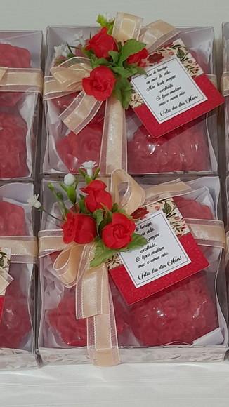 Kit de 04 Sabonetes Personalizado para o Dia das Mães