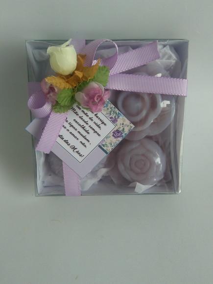 Kit de 04 Sabonetes Personalizado para o Dia das Mães