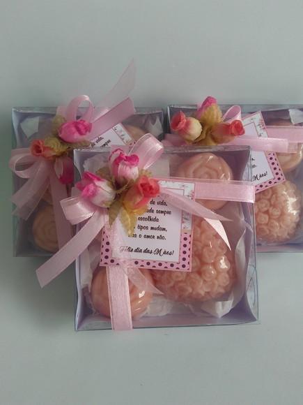 Kit de 04 Sabonetes Personalizado para o Dia das Mães